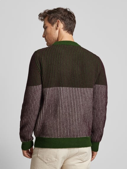 Thinking Mu Strickpullover aus reiner Wolle Gruen 5