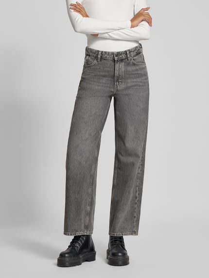 Marc O'Polo DENIM Jeansy z szeroką nogawką z czystej bawełny Jasnoszary 4