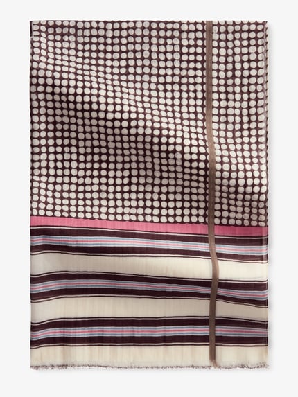 Marc O'Polo Schal aus Modal-Baumwoll-Mix Offwhite 2