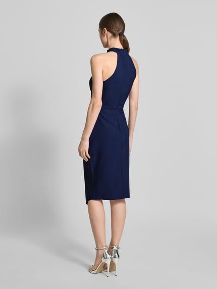 Lipsy Knielanges Cocktailkleid mit Neckholder Marine 5