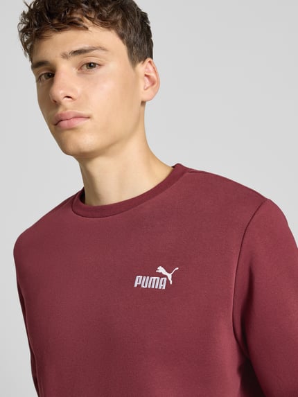 PUMA Performance Sweatshirt mit Label-Stitching Bordeaux 3