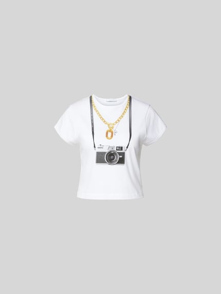 T-shirt z nadrukiem z logo Shop The Look MANNEQUINE