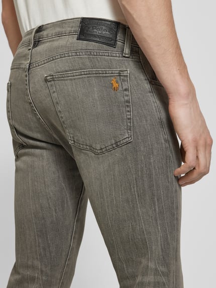 Polo Ralph Lauren Skinny fit jeans met stretch, model 'SULLIVAN' Lichtgrijs - 3