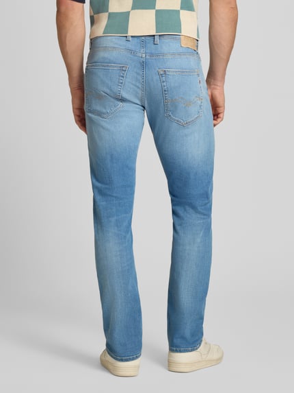 Replay regular fit jeans in used-look model 'Grover' Jeansblauw - 5