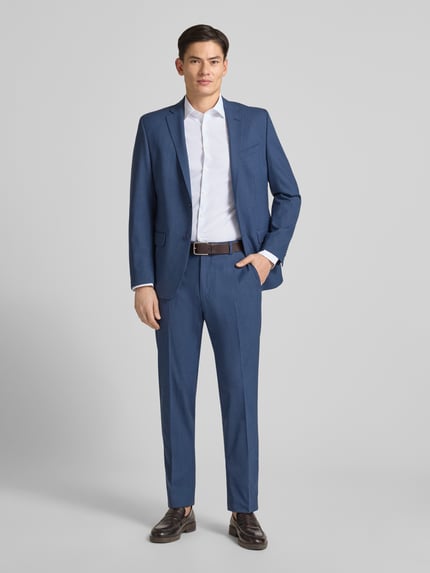 Jake*s Slim Fit Businesshemd mit extra langem Arm Weiss 1