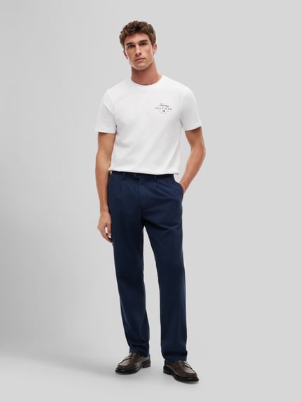 Tommy Hilfiger Regular Fit T-Shirt aus reiner Baumwolle Weiss 1