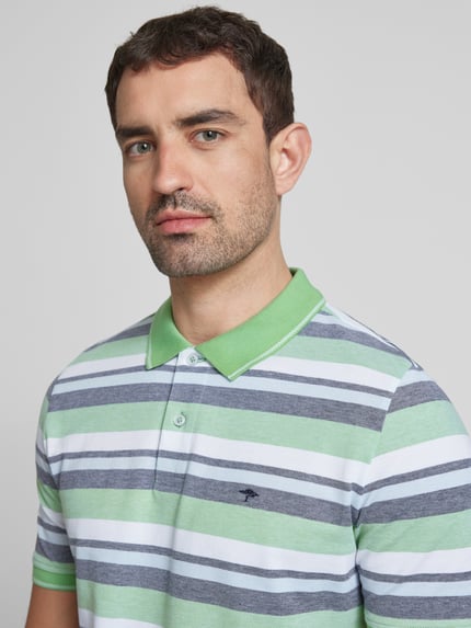 Fynch-Hatton Regular Fit Poloshirt mit Logo-Stitching Hellgruen 3