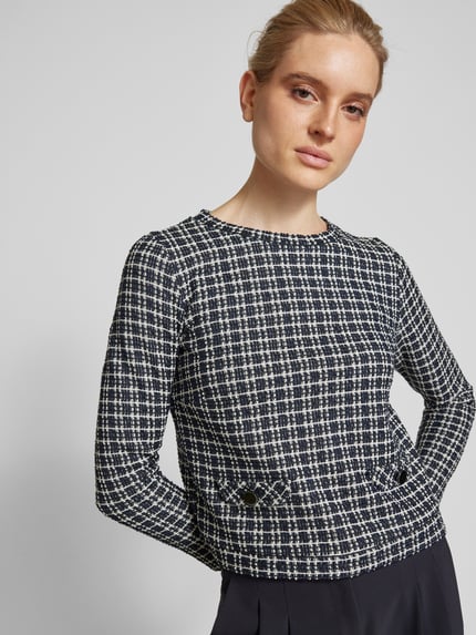MORE & MORE Pullover mit Rundhalsausschnitt Marine 3