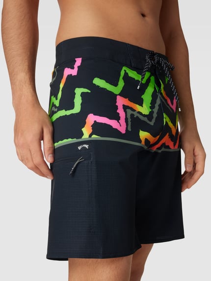Billabong Zwembroek met all-over motief, model 'FIFTY' Zwart - 3