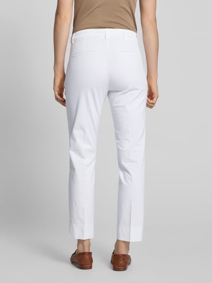 CAMBIO Skinny Fit Stoffhose mit Bügelfalten Modell 'STELLA' Offwhite 5