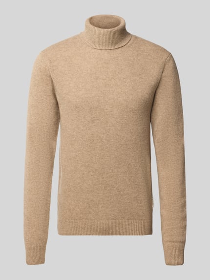 Slim Fit Rollkragenpullover aus Woll-Mix Modell 'Karl' Shop The Look MANNEQUINE