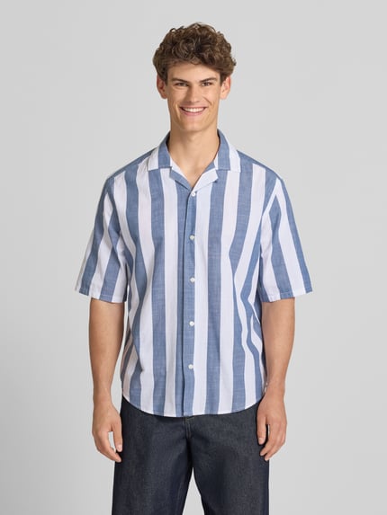 ONLY & SONS Relaxed Fit Freizeithemd aus reiner Baumwolle Modell 'TES' Jeansblau 4