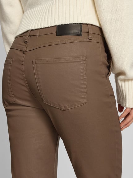 OPUS Flared Jeans mit französischen Eingrifftaschen Modell 'Ebbi' Hellbraun 3