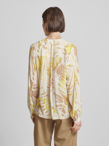 COMMA Bluse mit Tunikakragen GELB 5