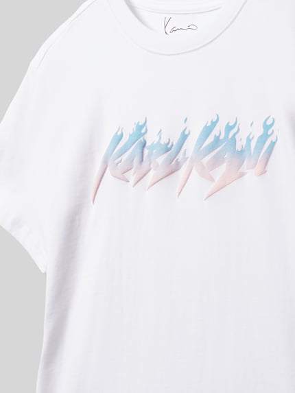 Karl Kani T-shirt z nadrukiem z logo Biały 2