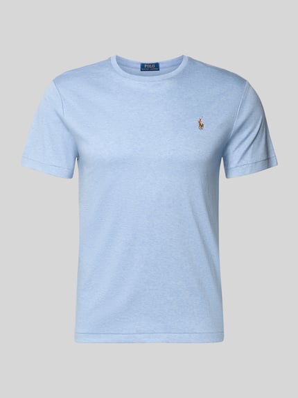 Polo Ralph Lauren Regular Fit T-Shirt aus reiner Baumwolle Bleu 2