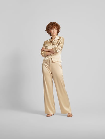 Nanushka Stoffen broek in 5-pocketmodel Zand - 1