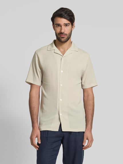 Lindbergh Relaxed Fit Freizeithemd mit Reverskragen Sand 4