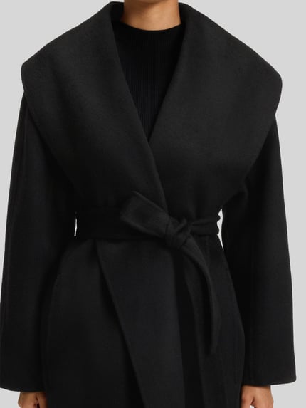 BOSS Regular Fit Wollmantel mit Schalkragen Modell 'CARIBY' Black 6