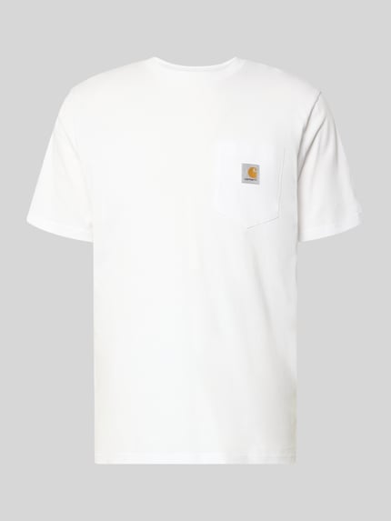 Regular Fit T-Shirt mit Logo-Patch Shop The Look MANNEQUINE
