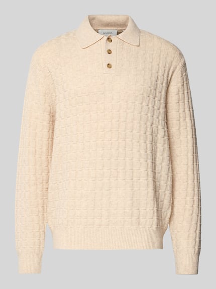 Regular Fit Strickpullover mit Woll-Anteil Modell 'Gustav' Shop The Look MANNEQUINE