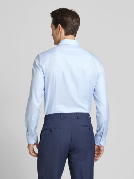 Jake*s Slim Fit Business-Hemd mit Haifischkragen Hellblau 5