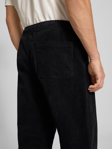 ONLY & SONS Loose fit corduroy broek van katoenmix, model 'FADE' Zwart - 3