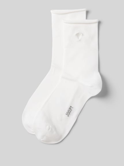 JOOP! COLLECTION Socken mit Label-Stitching Weiss 1