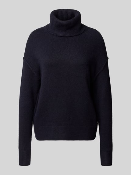 Christian Berg Woman Regular Fit Turtleneck mit Rollkragenstruktur Modell 'K-Fey 2' Dunkelblau 1