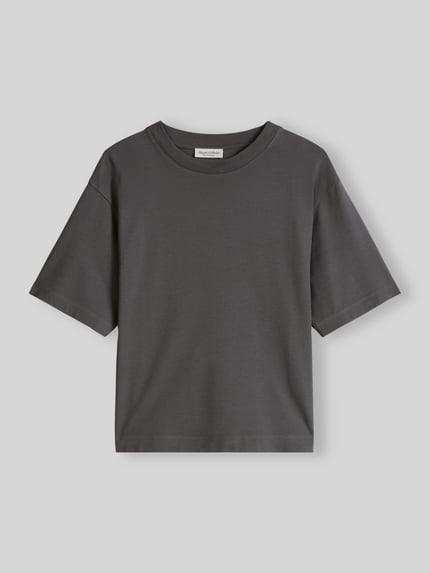 Marc O'Polo Relaxed Fit T-Shirt aus Baumwoll-Mix Dunkelgrau 2