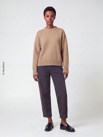 Jake*s Casual Regular Fit Pullover aus reiner Wolle Camel 1