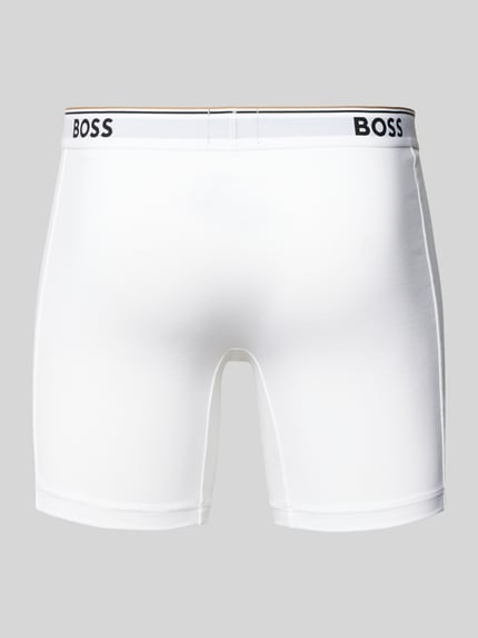 BOSS Boxershorts met elastische band met logo in een set van 3 Offwhite - 3