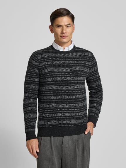 Polo Ralph Lauren Regular Fit Strickpullover aus reiner Wolle Anthrazit 4
