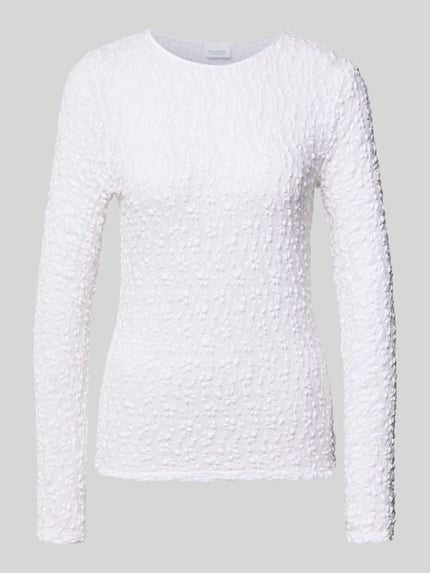 bluzka z długim rękawem o kroju slim fit z kwiatowym wzorem na całej powierzchni Shop The Look MANNEQUINE