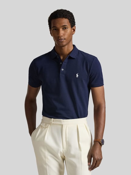 Polo Ralph Lauren Regular Fit Poloshirt aus Baumwoll-Mix Marine 4