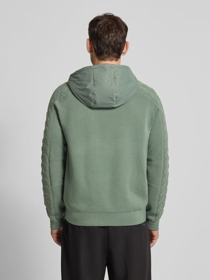 BOSS Green Regular Fit Strickjacke mit Schurwoll-Anteil Modell 'MIRROR HY' Lind 5