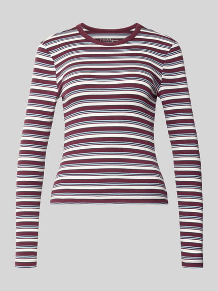 Regular Fit Langarmshirt aus Baumwoll-Mix Modell 'VAL' Shop The Look MANNEQUINE