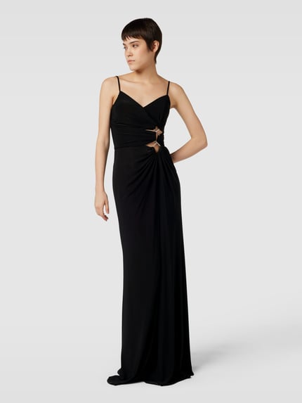 TROYDEN COLLECTION Maxikleid mit Cut Outs Black 4