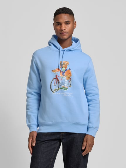 Polo Ralph Lauren Regular Fit Hoodie aus Baumwoll-Mix Bleu 4