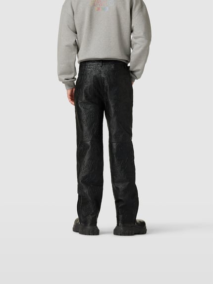 HAN Kjobenhavn Leren broek van echt lamsleer Zwart - 5