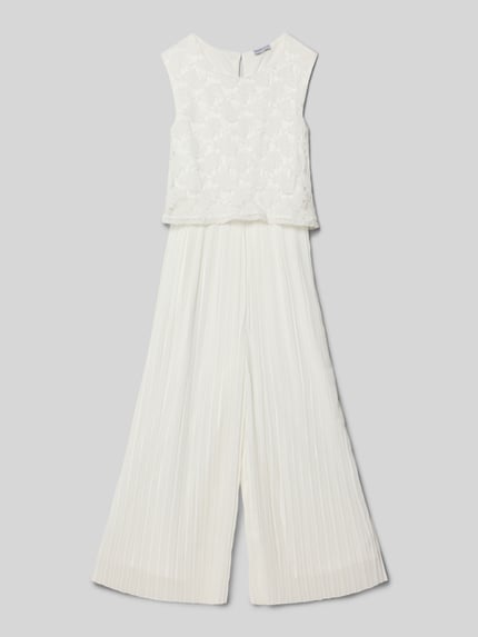 Happy Girls Jumpsuit mit Rundhalsausschnitt Ecru 1