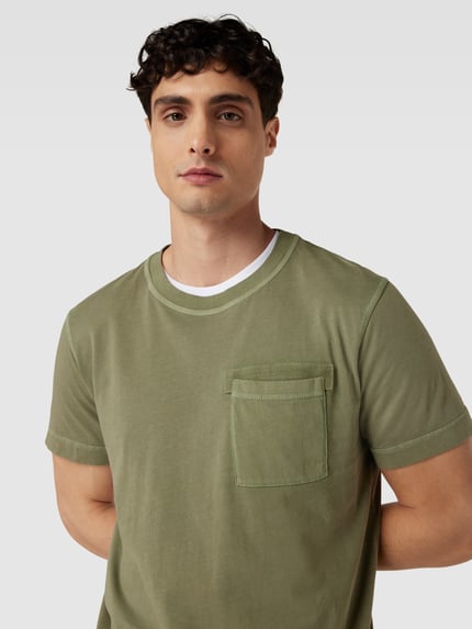 JOOP! JEANS T-Shirt mit aufgesetzter Brusttasche Modell 'Caspar' Oliv 3