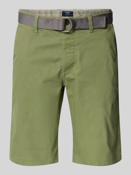 MCNEAL Slim Fit Shorts mit Gürtel Lind 2