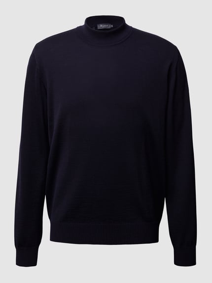 Pullover aus Schurwolle mit Stehkragen Shop The Look MANNEQUINE