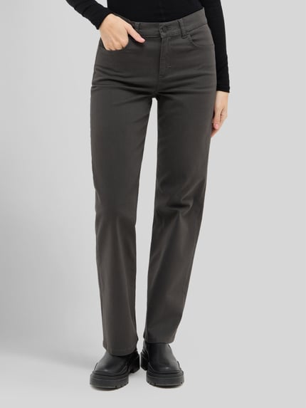 ANGELS Regular Fit Hose mit High Waist Modell 'LARA' Graphit 3