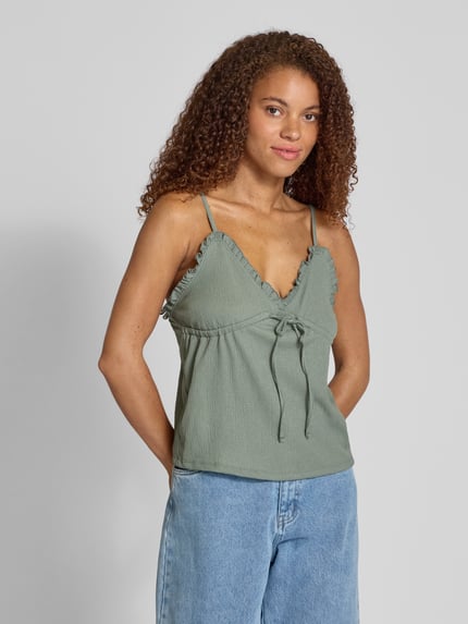ONLY Regular Fit Trägertop mit Taillentunnelzug Modell 'HILLARY' Schilf 4