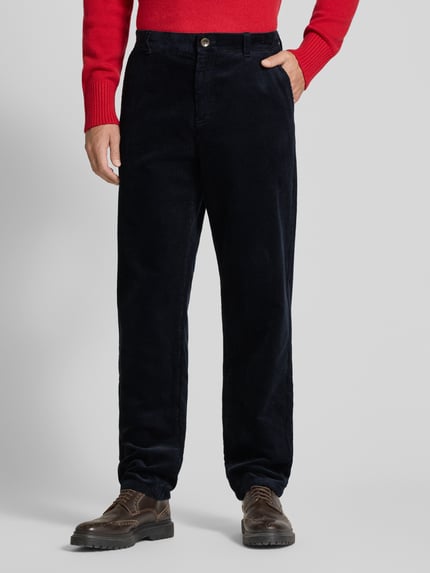Les Deux Straight Fit Cordhose Modell 'Kody' Marine 4