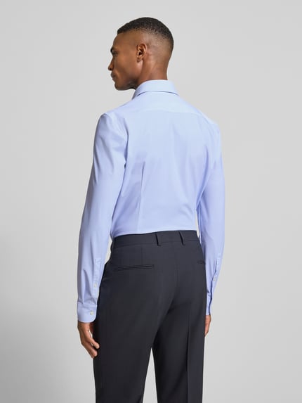 Jake*s Koszula biznesowa o kroju super slim fit z kołnierzykiem typu kent Błękitny 5