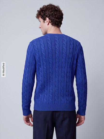 Polo Ralph Lauren Pullover mit Logo-Stitching Royal 5