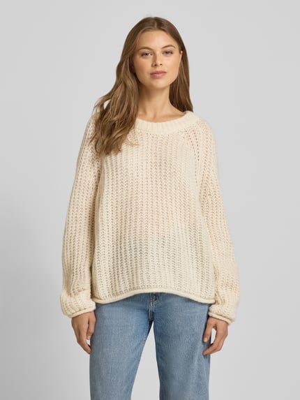 Smith and Soul Relaxed Fit Strickpullover mit Mohair-Anteil Ecru 4